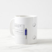 Mug Carrière d'ophthalmologie ou d'optométrie (Devant gauche)