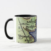 MUG CARTE 1677 DE LA NOUVELLE ANGLETERRE (Gauche)
