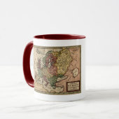 Mug Carte 1721 de l'Europe (Devant gauche)