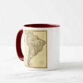 Mug Carte 1817 de l'Amérique du Sud (Devant gauche)