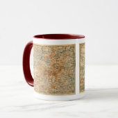 Mug Carte 1909 d'Adirondacks du guide du voyage du (Devant gauche)