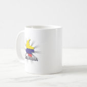 Mug Carte 2,0 de drapeau de la Colombie (Devant gauche)