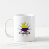 Mug Carte 2,0 de drapeau de la Colombie (Gauche)