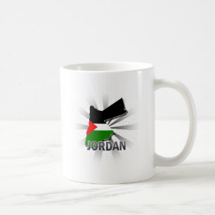 Mug Carte 2,0 de drapeau de la Jordanie