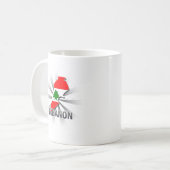 Mug Carte 2,0 de drapeau du Liban (Devant gauche)