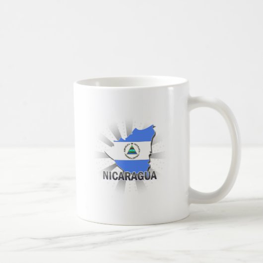 Mug Carte 2,0 de drapeau du Nicaragua (Droite)