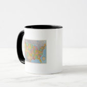 Mug Carte 3 des États-Unis (Devant gauche)