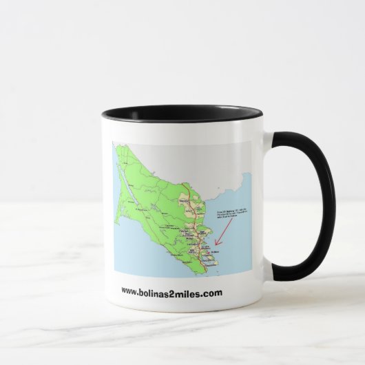 Mug Carte à Bolinas (Droite)