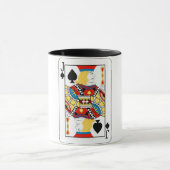 Mug Carte à jouer classique Jack de Pique (Centre)