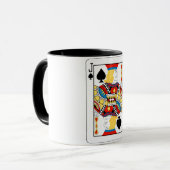 Mug Carte à jouer classique Jack de Pique (Devant gauche)