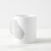 Mug Carte à la maison d'état de silhouette de la (Devant gauche)