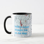 Mug Carte aérienne (Gauche)