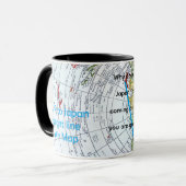 Mug Carte aérienne (Devant gauche)