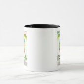 Mug Carte aérienne du comté de Père Noël Clara avec si (Centre)