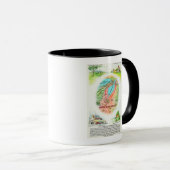 Mug Carte aérienne du comté de Père Noël Clara avec si (Devant droit)