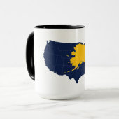 Mug Carte Alaska/États-Unis (Devant gauche)