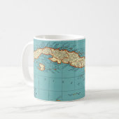 Mug Carte ancienne de Cuba (Devant gauche)