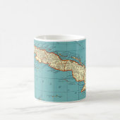 Mug Carte ancienne de Cuba (Centre)