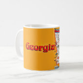 Mug Carte ancienne de Géorgie (Devant gauche)