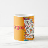 Mug Carte ancienne de Géorgie (Centre)