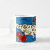 Mug Carte ancienne de Jamaïque (Devant gauche)