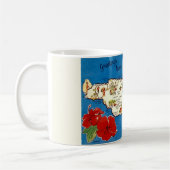 Mug Carte ancienne de Jamaïque (Gauche)
