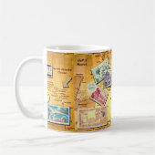 Mug carte ancienne de la Caraïbes (Gauche)