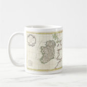 Mug Carte ancienne de l'Irlande (1771) (Gauche)