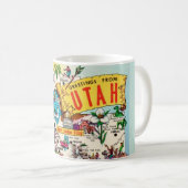 Mug Carte ancienne de l'Utah (Devant droit)