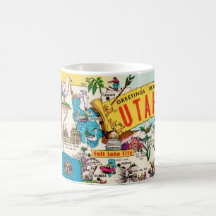 Mug Carte ancienne de l'Utah