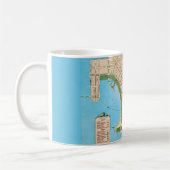 Mug Carte Ancienne de Sarasota FL (Gauche)