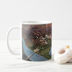 Mug Carte ancienne de Washington DC et de la rivière P