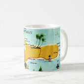 Mug Carte ancienne des îles Grand Cayman (Devant droit)
