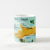 Mug Carte ancienne des îles Grand Cayman (Centre)