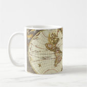Mug Carte ancienne du monde par Frederick de Wit, vers (Gauche)