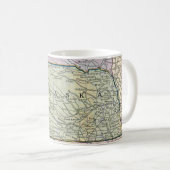 Mug Carte ancienne du Nebraska (Devant droit)