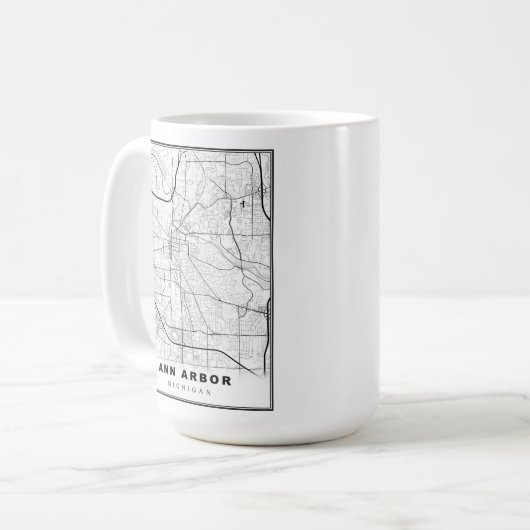 Mug Carte Ann Arbor (Devant gauche)