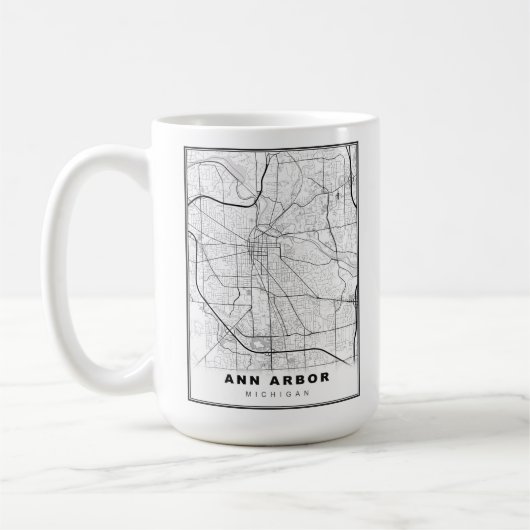 Mug Carte Ann Arbor (Gauche)