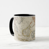 Mug Carte antique d'Asie du Sud-Est, tasse/tasse (Devant gauche)