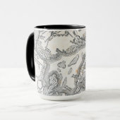 Mug Carte antique de Boston | 1775-1776 (Devant gauche)