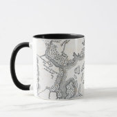 Mug Carte antique de Boston | 1775-1776 (Gauche)