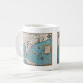 Mug Carte antique de la Floride et du Cuba (Devant gauche)