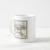 Mug Carte antique de l'empire romain (Devant gauche)