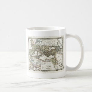 Mug Carte antique de l'empire romain