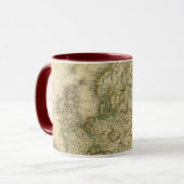 Mug Carte antique de l'Europe (Devant gauche)