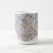 Mug Carte antique de Paris (Centre)