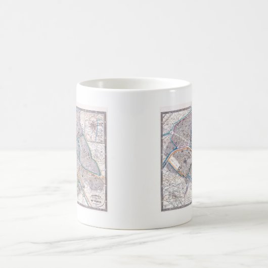 Mug Carte antique de Paris (Centre)