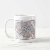 Mug Carte antique de Paris (Gauche)