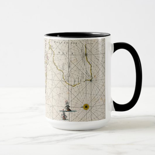 Mug Carte antique des Indes est (Droite)
