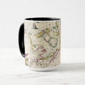 Mug Carte antique des Indes est (Devant gauche)